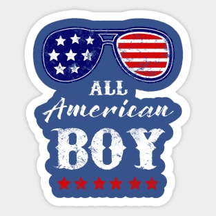 All American Boy Sunglasses Sticker